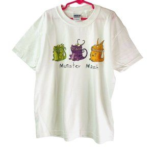 Kid's Halloween T Shirt Monster Mash Youth Medium NEW Custom Orders Possible